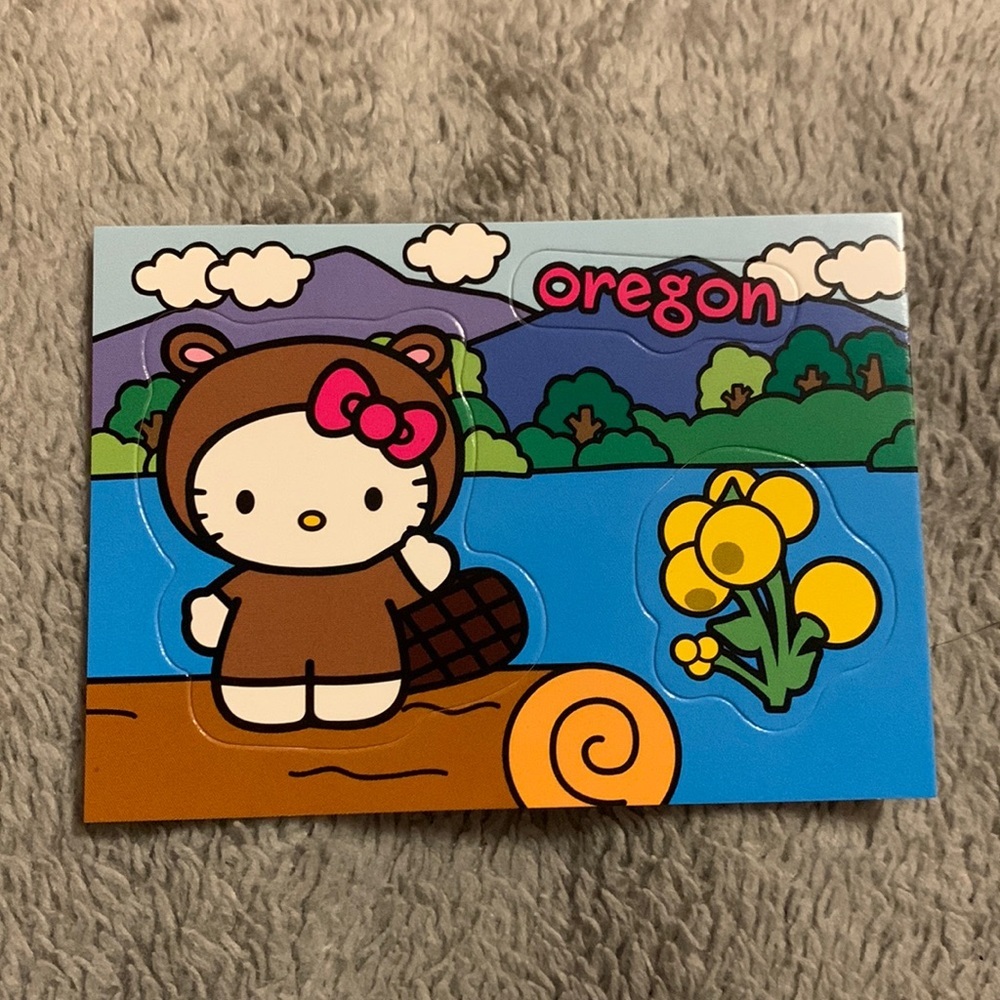 5/10$ Oregon Hello Kitty Stickers!
